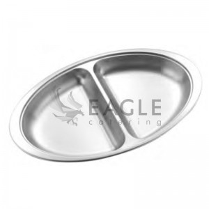 Deep Oval Tray 2 Divide