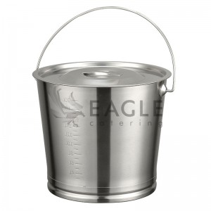 Stainless Steel Bucket 8L with Lid