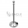 Ball Barrier Post Silver