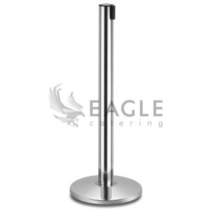 Belt Barrier Post in Aluminum