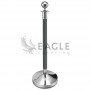 Ball Barrier Post Silver