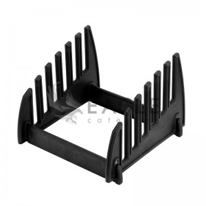 6-Slot Black Cutting Board Storage Rack