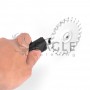 Dough cutter serrated blade