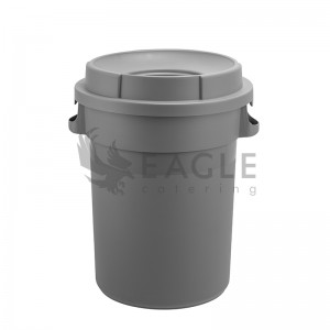 Garbage Can with  Hole Lid