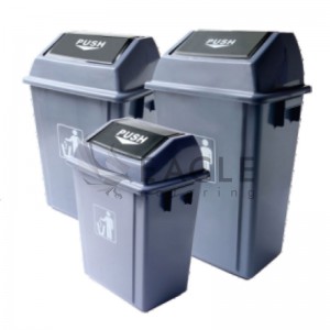 PP Push Cover Waste Bins